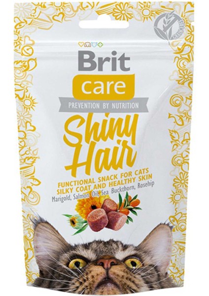 Snack Shiny Hair Parlak Tüyler Için Kedi Ödül Maması 50GR