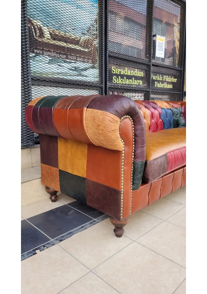 Hakiki Deri Atlas Chesterfield fırsatları