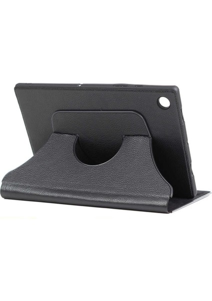 Lenovo Tab M8 Uyumlu Lckc Fest Dönebilen Standlı Kılıf-Siyah