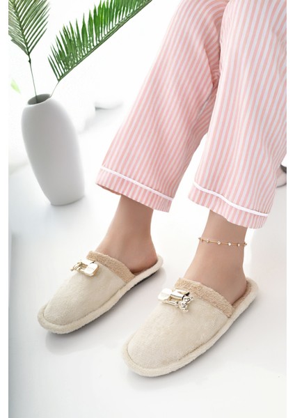 Kadın Ev Terliği Peluş Yıkanabilir Içi Yünlü Kürklü Terlik Misafir Çeyiz Bohça Gelin Terliği fiyatları