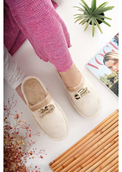 Kadın Ev Terliği Peluş Yıkanabilir Içi Yünlü Kürklü Terlik Misafir Çeyiz Bohça Gelin Terliği fırsatları