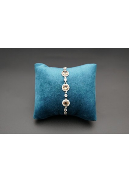 925 Ayar Gümüş Oval Kadın Bileklik SB00038