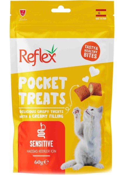 Pocket Treats Sensitive Yetişkin Kedi Ödül Maması 60GR
