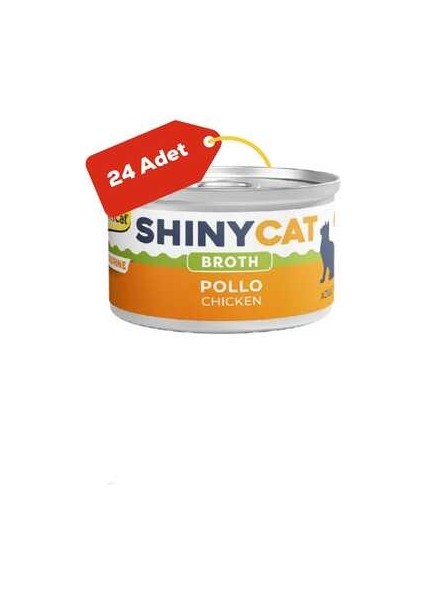 Shinycat Broth Tavuklu Kedi Konservesi 70GR 24LÜ fiyatları
