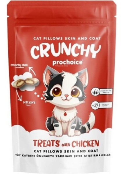 Prochoice Crunchy Skin&coat Tavuklu Kedi Ödül Maması 60GR