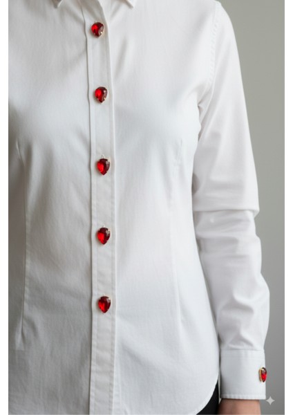 Yeni Trend Kırmızı Damla Modeli Düğme Kapağı Broş 1 Adet - Scarlet Drop fırsatları