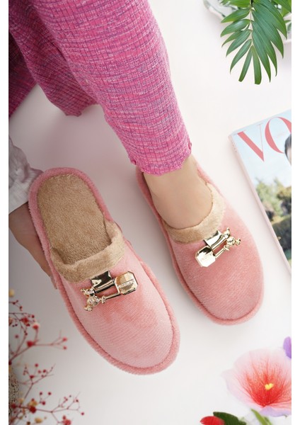 Kadın Ev Terliği Peluş Yıkanabilir Içi Yünlü Kürklü Terlik Misafir Çeyiz Bohça Gelin Terliği fırsatları