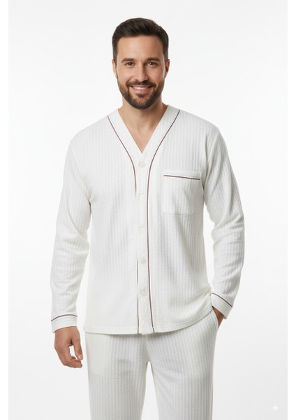 Erkek Pijama Takımı %100 Ipek Kumaş Klasik Model Cepli Rahat Tam Kalıp fiyatları