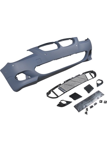 Bmw 5 Seri E60 04/07 Ön Tampon (Izgaralı//plaka Plast.)Sen.deli̇kli̇ 18MM/F.YIK.LI) (Mtech) Astarl