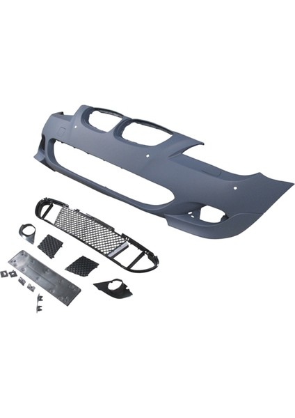 Bmw 5 Seri E60 04/07 Ön Tampon (Izgaralı//plaka Plast.)Sen.deli̇kli̇ 18MM/F.YIK.LI) (Mtech) Astarl modelleri