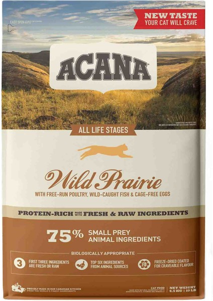Wild Prairie Tahılsız Tavuklu ve Balıklı Kedi Maması 4,5kg