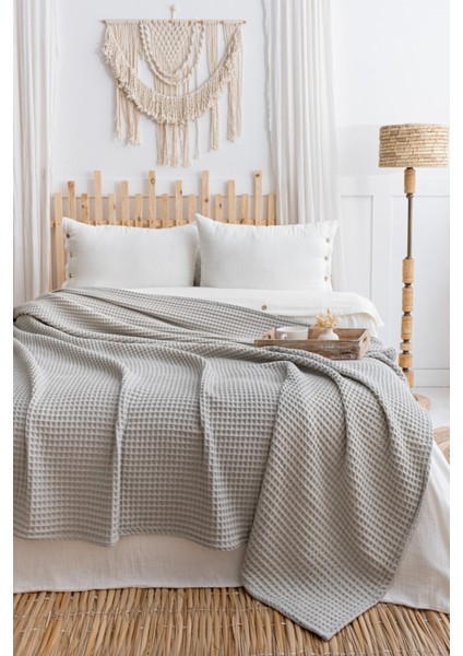 % 100 Pamuk Çift Kişilik Pike - 210 x 230 cm Pike - Waffle Pike -Dokubba fiyatları