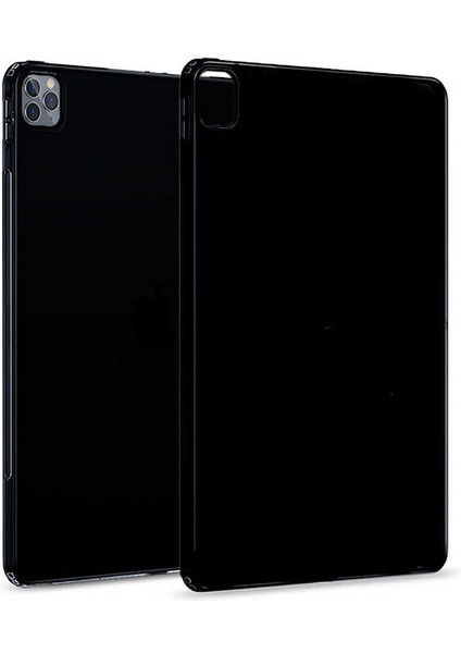 iPad Pro 12.9 Pro 2020 (4.nesil) - Uyumlu Uyumlu Lckc Tablet Süper Silikon Kapak-Siyah
