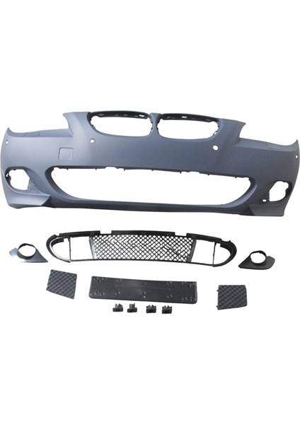 Bmw 5 Seri E60 04/07 Ön Tampon (Izgaralı//plaka Plast.)Sen.deli̇kli̇ 24MM/F.YIK.LI) (Mtech) Astarl fırsatları