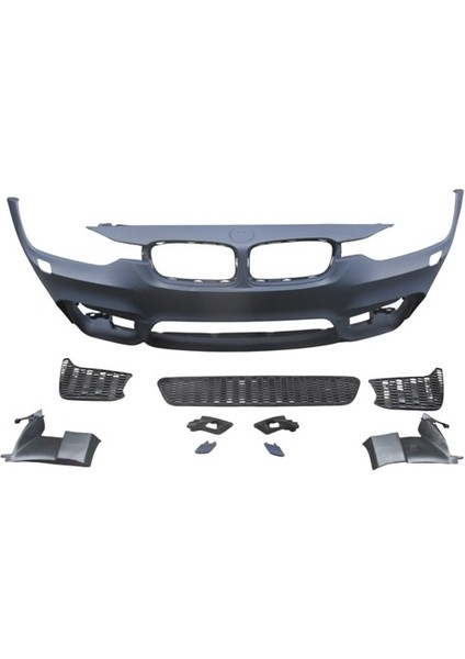 Bmw 3 Seri F30 12/18 Ön Tampon Astarlı (Si̇s Deli̇ksi̇z Kapak/ızgaralı/f.yık.lı/çek.kapaklı)M3/style fırsatları