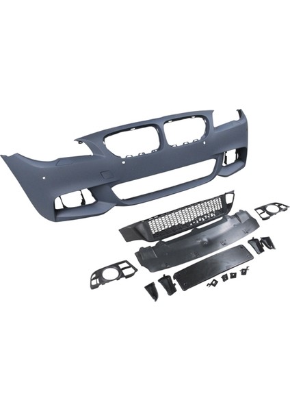 Bmw 5 Seri F10 13/16 Ön Tampon Astarl(Si̇s D.li̇/ızgralı/plaka Plasti̇k/far.yık.lı/sen.d.)Mtech/lcı