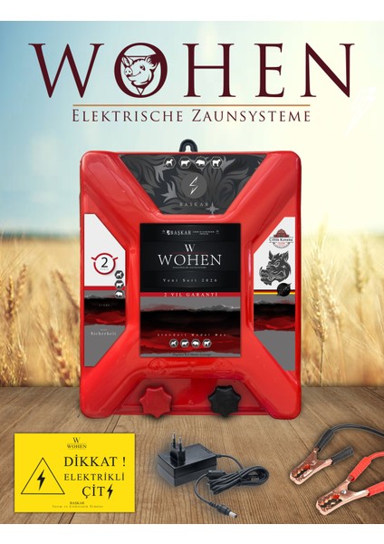 Domuz - Ayı Kovucu Elektrikli Çit Makinesi