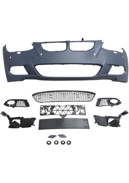 Bmw 3 Seri E92E93 07/09 Ön Tampon (Si̇s Deli̇kli̇ Kapak/ızgaralı/far.yık.lı.sen.deli̇kli̇) (Mtech)