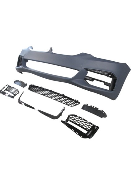 Bmw 5 Seri G30 17/20 Ön Tampon Astarlı (Si̇s Kapaklı/si̇s Kap. Çıtalı/ızgaralı) (Sensör D.li̇)Mtech indirimleri