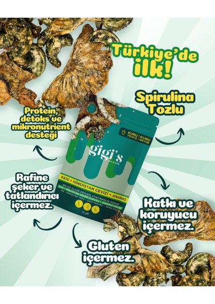 Dominicana Bal ile Glaze Edilmiş Spirulina, Chia Crunchie Karışım fırsatları