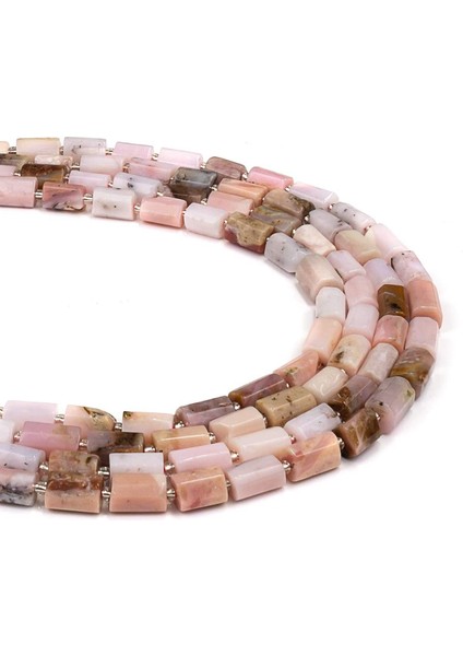 8X11 mm Pembe Opal Doğal Taş Dizi