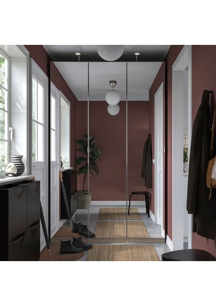 Pax Gardırop, Bej-Aynalı Cam, 150X60X236 cm fiyatları