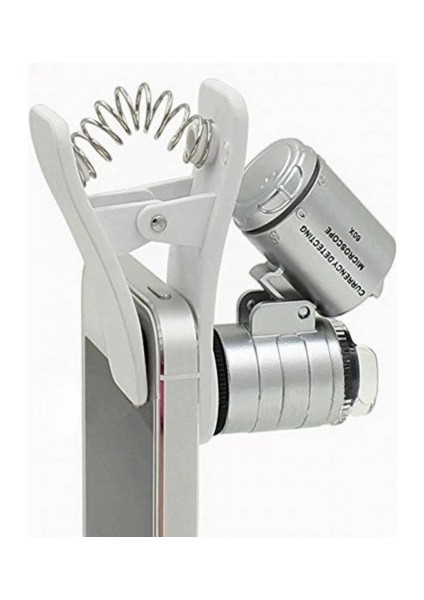 Evrensel LED Işıklı Mini Cep Mikroskobu, Tüm Kameralı Telefonlar Için NO:9882W fırsatları