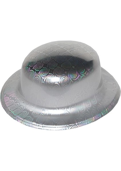 Gümüş Renk Hologramlı Plastik Yulak Melon 27X24 cm