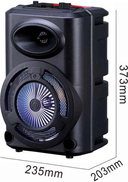Lckc GD-903 Dijital LED Göstergeli Fm Radyolu Mikrofonlu Rgb Tws 8 Inç Stereo Bass Kablosuz Karaoke fırsatları