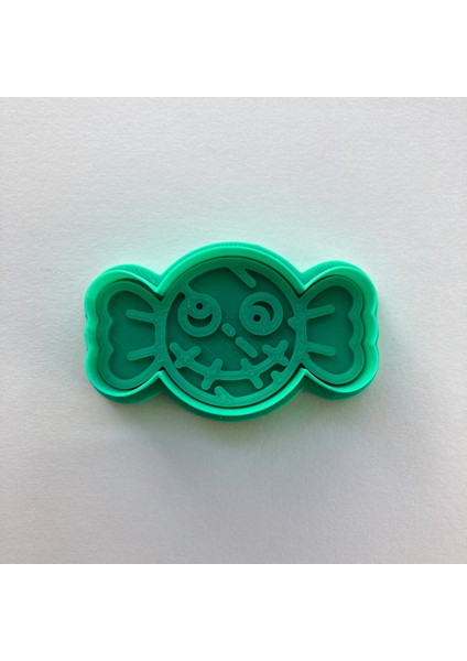 Cadılar Bayramı Şeker Kurabiye Kalıbı, Yeşil, Özel Tasarım Hamur Şekillendirici ve Damga Seti fiyatları