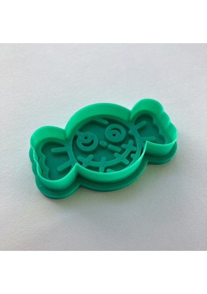 Cadılar Bayramı Şeker Kurabiye Kalıbı, Yeşil, Özel Tasarım Hamur Şekillendirici ve Damga Seti modelleri