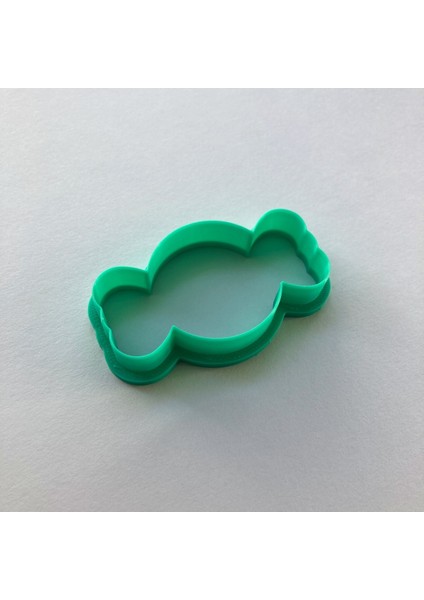 Cadılar Bayramı Şeker Kurabiye Kalıbı, Yeşil, Özel Tasarım Hamur Şekillendirici ve Damga Seti