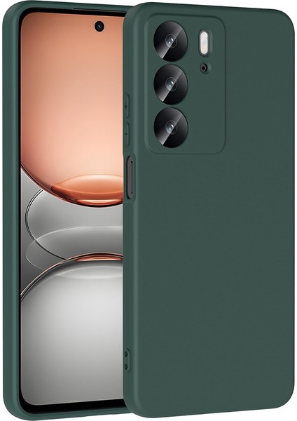 Realme C75 Kılıf Lckc Mara Lansman Kapak - Koyu Yeşil