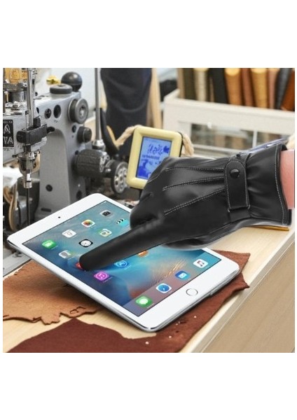 Erkek Deri Eldiven Dokunmatik Ekran Uyumlu fiyatları