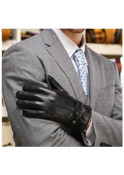 Erkek Deri Eldiven Dokunmatik Ekran Uyumlu modelleri
