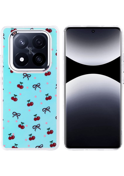 Redmi Note 14 Pro Plus Kılıf Airbag Tasarımlı Lckc Hadra Kapak - Kiraz