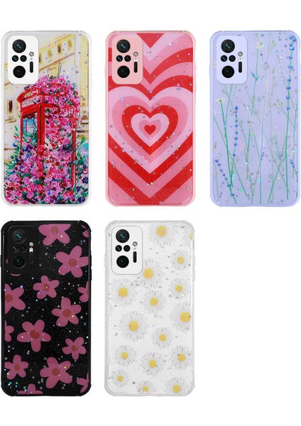 Xiaomi Redmi Note 10 Pro Kılıf Simli Desenli Kamera Korumalı Parlak Lckc Popy Kapak-Kulübe fiyatları