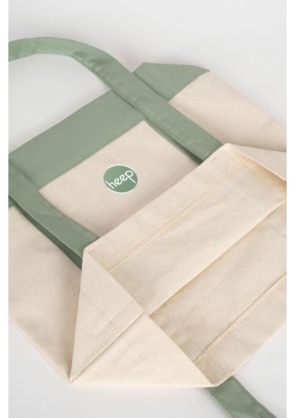 Mint Yeşili Cepli Kanvas Tote Çanta modelleri