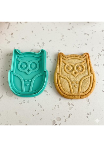 Sonbahar Kurabiye Kalıbı Seti, 4'lü Baykuş ve Yaprak Desenli, Gıda Uyumlu, Hamur Şekillendirici indirimleri