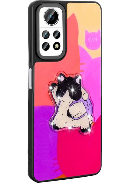 Xiaomi Redmi Note 12 Pro 4g Kılıf Parlayan Kabartmalı Ikonik Figürlü Lckc Amas Silikon Kapak-Siyah indirimleri