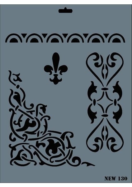 Rich New Seri N-130 Stencil 35X25 cm