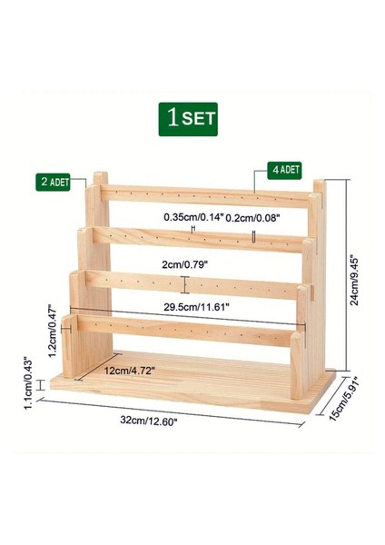 Kolye Küpe Bileklik Bilezik Standı, Ahşap Takı Sergileme Standı, 4 Kademeli Takı Stand modelleri