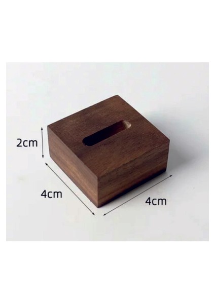 Yüzük Sergileme Standı, Ahşap Takı Sergileme Podyumu, Takı Düzenleyici Stand, Kare Set 4 (6 Adet) modelleri