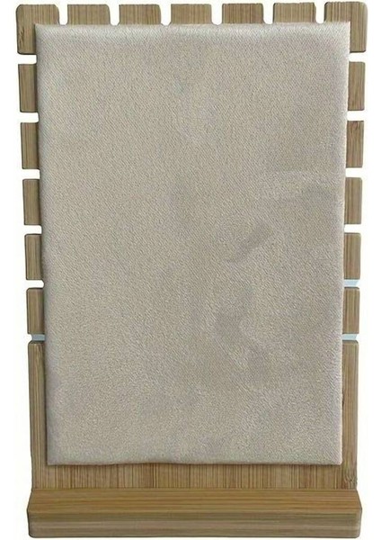 Ahşap Takı Teşhir Standı Çoklu Kolye Vitrin Sergileme Standı Dikey Orta Boy fiyatları