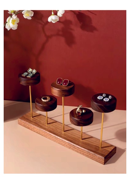 Yüzük Sergileme Standı, Teşhir Podyumu, 5 Katmanlı Takı Sergileme Standı