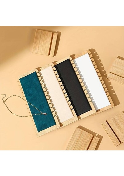 Ahşap Takı Teşhir Standı Çoklu Kolye Vitrin Sergileme Standı fırsatları