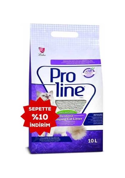 Proline Bentonit Kedi Kumu Lavanta Kokulu 10LT
