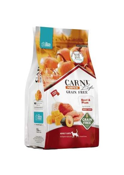 Life Pumpkin Tahılsız Sığır ve Erik Yetişkin Kedi Maması 5kg fiyatları