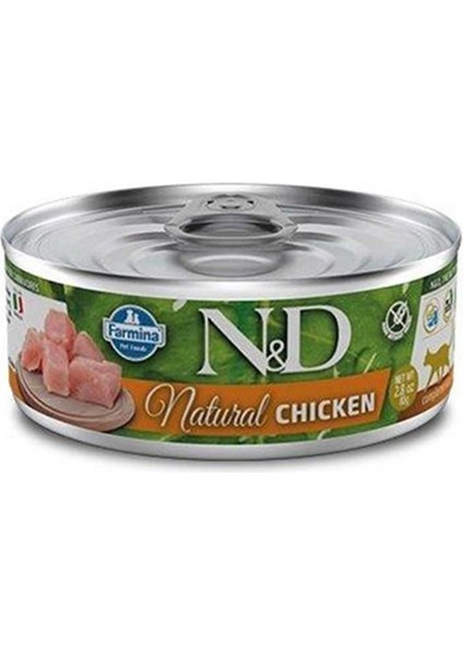 Nd Natural Tavuklu Yetişkin Kedi Konservesi 80GR