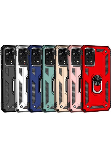 Xiaomi Redmi Note 11 Pro 5g Kılıf Lckc Vega Kapak-Kırmızı fiyatları